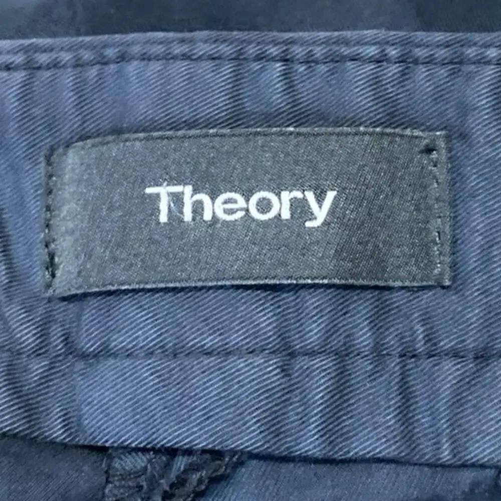 Theory Zaine Men's Blue Straight Leg High Waist Chino Trousers Dress Pants Sz 32